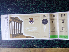 BIGLIETTO Olimpiadi ROMA 1960 CICLISMO .