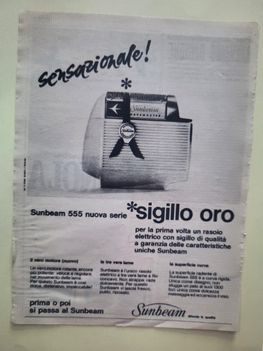 Sunbeam 555 rasoio - rasoio, phonola