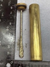 Original WW1 British Army SMLE Enfield Brass Oil Bottle