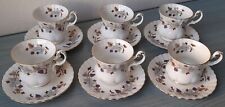 Royal Albert Set 6 Tazzine + Piattini da Caffé Anni '60 Fine Porcellana Inglese