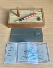 Parker Cisele 75 Stilografica “Nib 14Kt - In Lacca "Marrone E sfumature Di Nero.