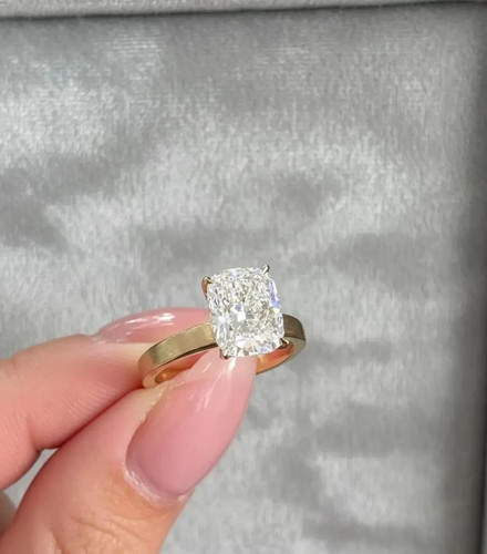 Anello allungato taglio - 3, ct