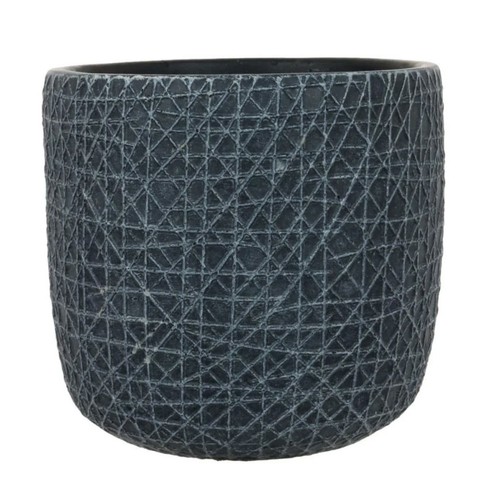 Vaso vaso nero geometrico