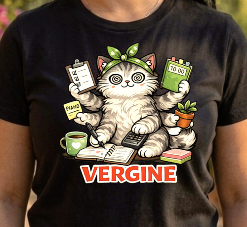 Maglietta vergine gatto - vergine, t