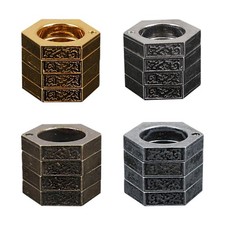 Anello esagonale geometrico