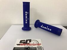 DOMINO COPPIA MANOPOLE UNIVERSALI RACING BLU BIANCO GRIP YAMAHA YZF R6 R1