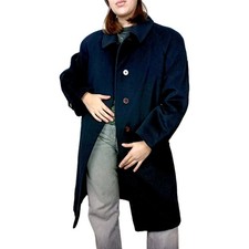 Cappotto Blu Lungo Vintage