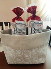 Cestino pani in stoffa