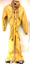 VINTAGE KILLY AWT Master Tech tuta da sci neve snowboard bavaglino donna taglia 4 giallo