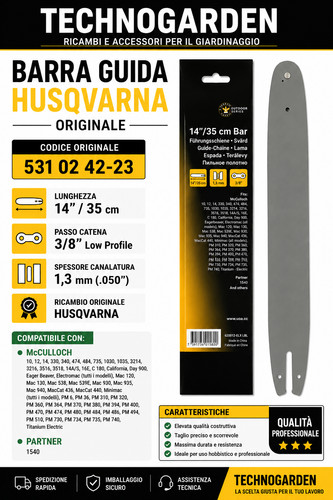 Barra guida husqvarna 35 - guida,