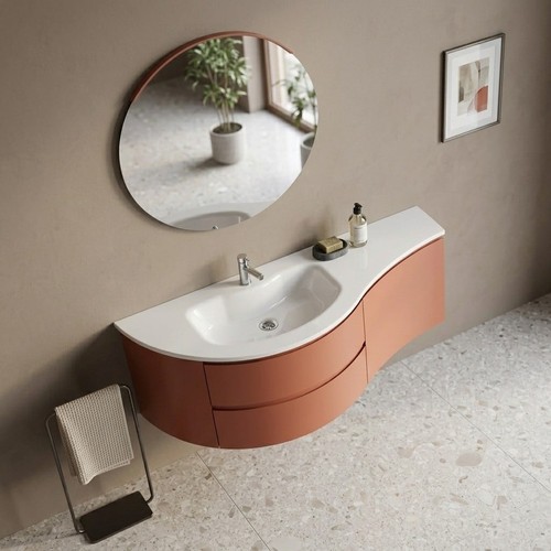 Mobile bagno curvo 140 - curvo,