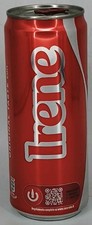 lattina limited edition Italia Coca-Cola Original Taste Nome IRENE 33cl piena