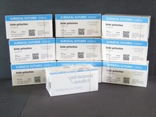 120 fogli seta 21 mm USP 2-0 3/8 taglio 70 cm, materiale di cucitura, sutura