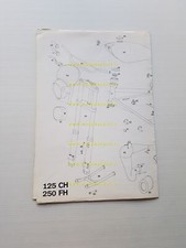 Ancillotti CH 125 - FH 250 catalogo ricambi TELAIO originale FRAME part list