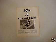 advertising Pubblicità 1973 MOTO JAWA e CZ