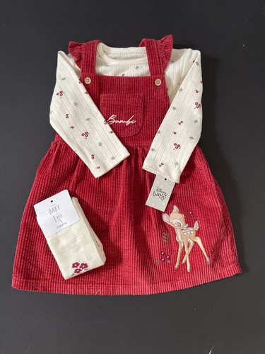 Set vestito bambi rosso - vestito,
