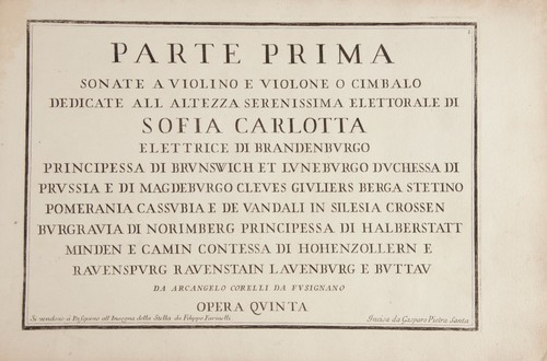 Arcangelo corelli sonate - arcangelo, /