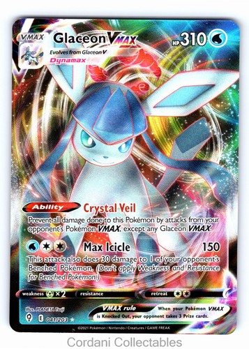 Glaceon vmax 041 - 041/203, ultra