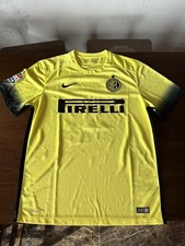 Terza Maglia Gialla Inter 2015 2016 Jovetic Nike Autografata Giocatori Inter