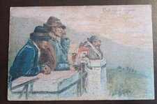 1900ca (Basilio Cascella) cartoline abruzzesi - partenza di emigranti...