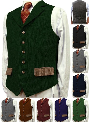 Gilet uomo tweed tacca caccia