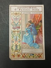 SIENA PANFORTE G.PARENTI FIGURINA CARTONE ANNI '20'30 SERIE DIVINA COMMEDIA