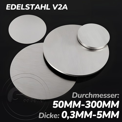 Piastra tonde acciaio inox - , v2a