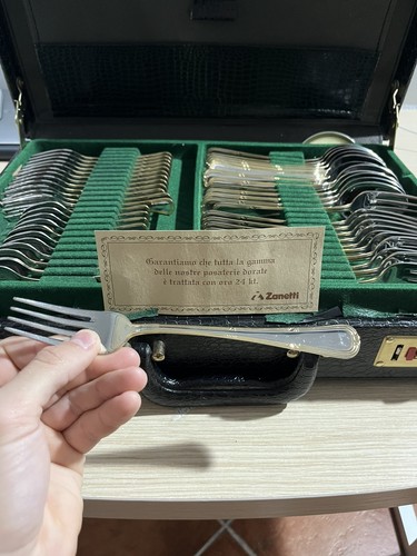 Set posate acciaio inox oro - acciaio,