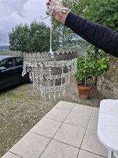 Lampadario in vetro e metallo