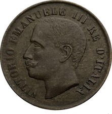 ERRORE-CURIOSITA-VARIANTE 1 CENTESIMO 1908 SENZA "S."INCISORE E 8 BASSO cod. E97