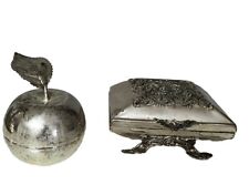 Due Cofanetti Portagioie Argento 1000  Vintage