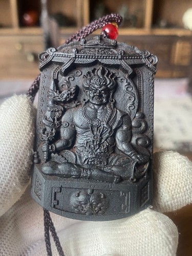 Amuleto intaglio legno - , fudo