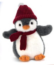 Peluche Pinguino con sciarpa