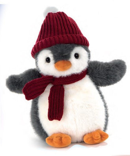 Peluche pinguino con sciarpa - peluche,
