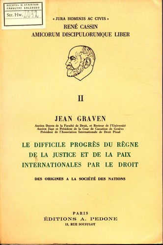 Rene cassin amicorum - cassin,