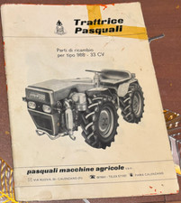 Manuale parti di ricambio Trattrici Pasquali tipo 988