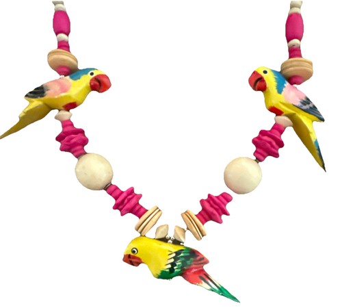 Collana pappagallo vintage - pappagallo,