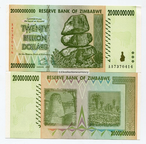 Banconota originale zimbabwe - banconota,