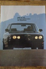 *ADVERTISING PUBBLICITA'  BMW M 535i una bruciante accellerazione  -  1985