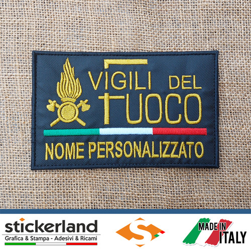 Toppa patch ricamata vigili - toppa,