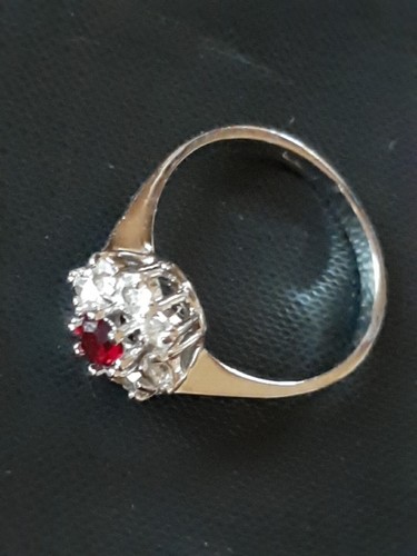 Anello argento pietra - argento,