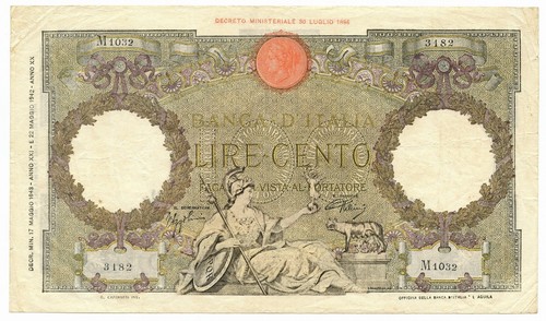 100 lire capranesi aquila - 100,