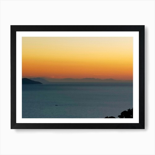 Stampa artistica tramonto sul