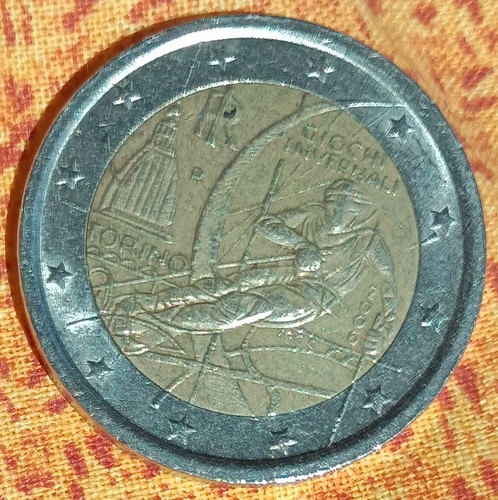 Moneta euro giochi invernali - moneta,