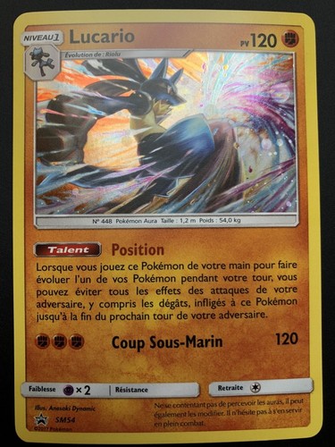 Carte pokemon lucario sm54 - pokemon,