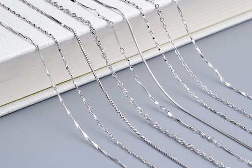 Collana catena argento