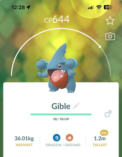 Gible xxl taglia - gible, pokestop