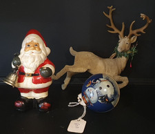 Vintage Natale Gesso Babbo