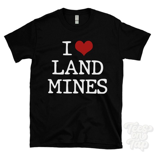 Maglietta love land mines - i,
