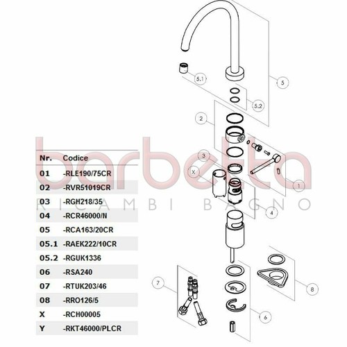 Ricambio kit sostituzione - ricambio,